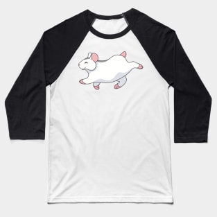 White Hamster Baseball T-Shirt